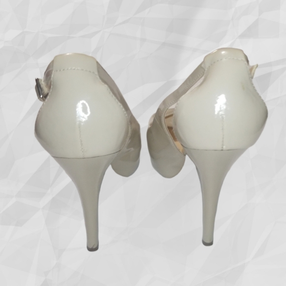 GUESS Peep Toe Heels Nude Patent 8 - Picture 6 of 12